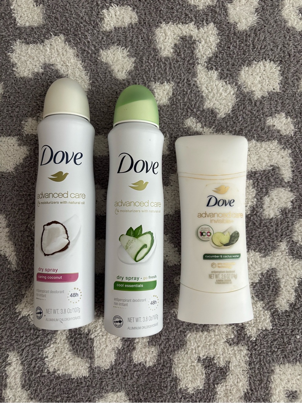 Advanced Care Dry Spray & Stick Deodorant - White/Cream